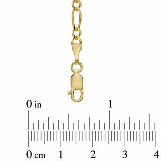 3.1mm Figaro Chain Necklace in 14K Gold 