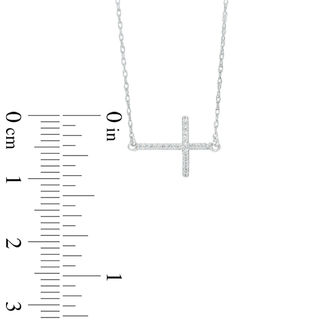 1/20 CT. T.W. Diamond Sideways Cross 