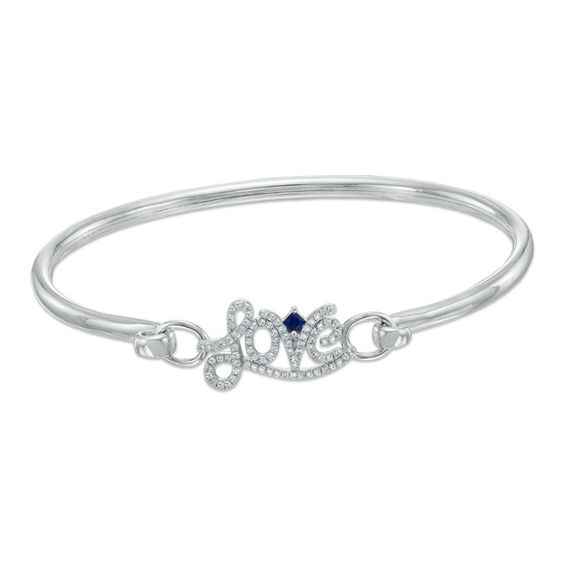 Vera Love Collection 1 4 Ct T W Diamond Bangle In T W Diamond Love Bangle In