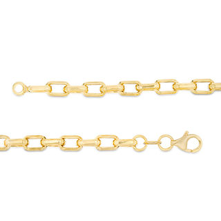 Made in Italy Men's Square Link Chain Necklace in 14K Gold - 22|Zales  Outlet