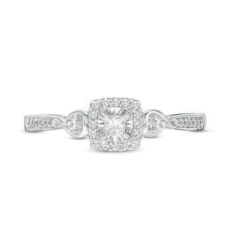 Diamond ring with hearts on sale on the side
