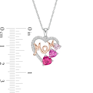 MD Jewellery Mothers Day Special-14K Gold Plated Simulated Diamond Studded Love Heart Pendant 