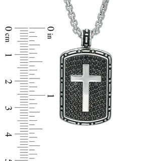Dog Tag Pendant in Sterling Silver 