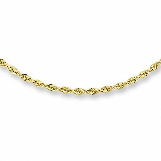 1.75mm Diamond-Cut Rope Chain Necklace 