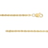 Thumbnail Image 3 of 1.75mm Diamond-Cut Rope Chain Necklace in 14K Gold - 20"