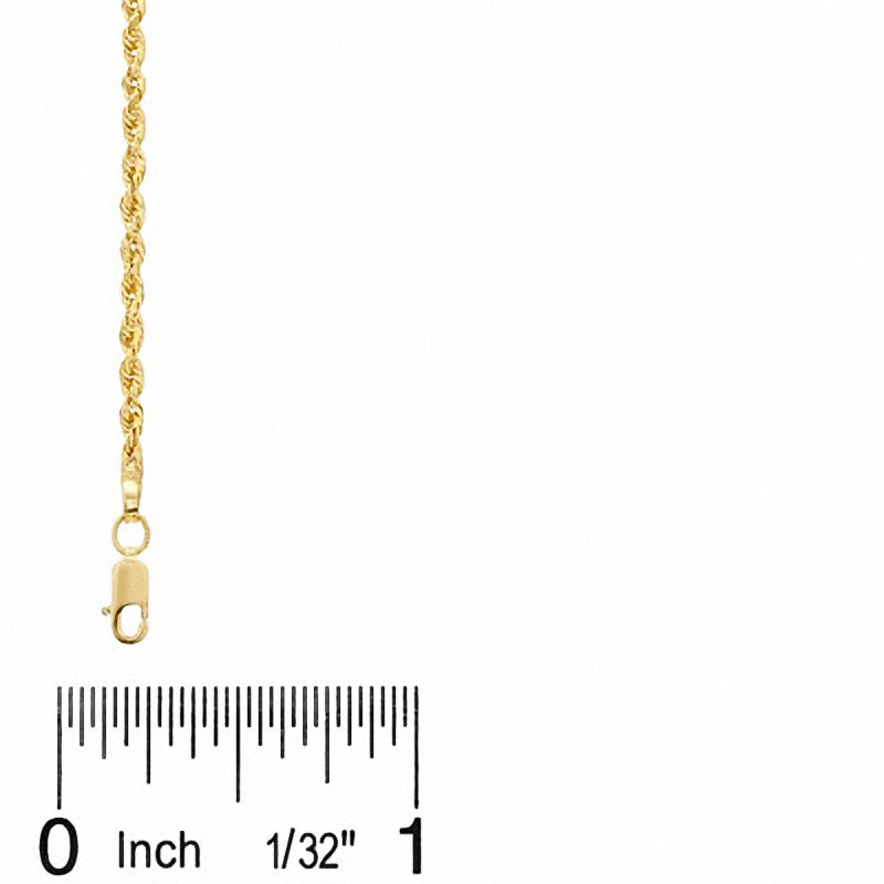 Zales 6.5mm Rope Chain Necklace in Solid 10K Gold - 24