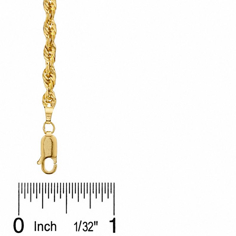 14K Gold 22 Inch Solid Curb Chain Necklace - JCPenney