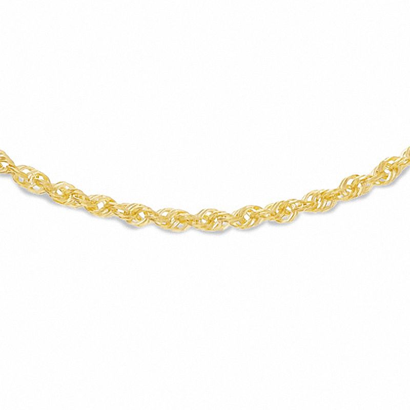 2.5mm Diamond-Cut Rope Chain Necklace in 14K Gold - 22