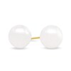 Thumbnail Image 0 of 8.0 - 8.5mm Cultured Akoya Pearl Stud Earrings in 14K Gold