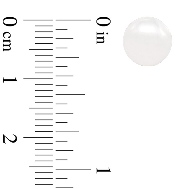 Main Image 2 of 8.0-8.5mm Akoya Cultured Pearl Stud Earrings in 14K Gold