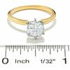 Thumbnail Image 2 of 1-1/5 CT. Certified Diamond Solitaire Engagement Ring in 14K Gold (J/I1)