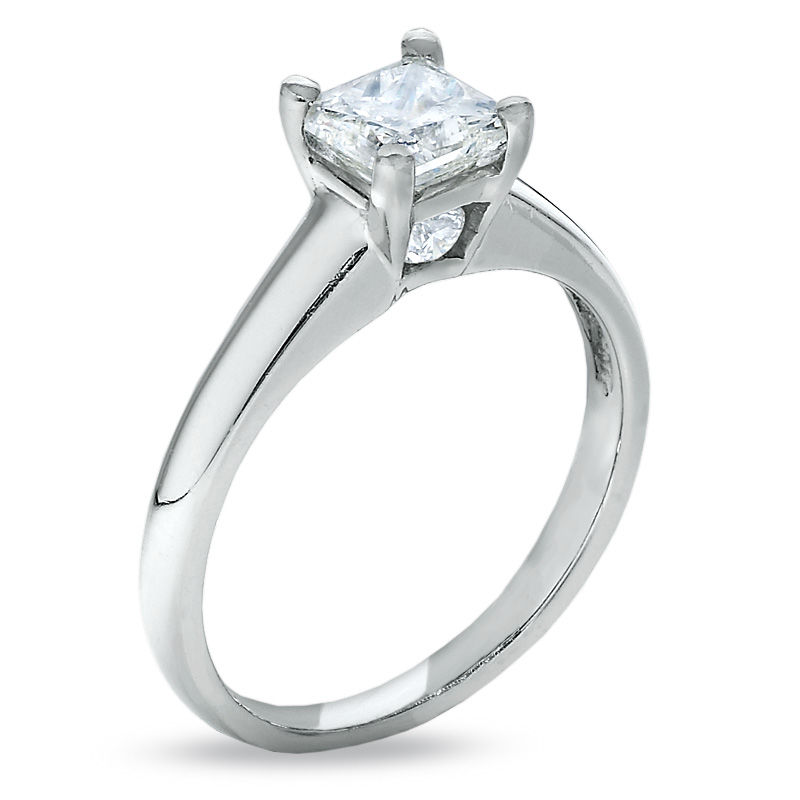 1 CT. T.W. Certified Princess-Cut Diamond Engagement Ring in Platinum