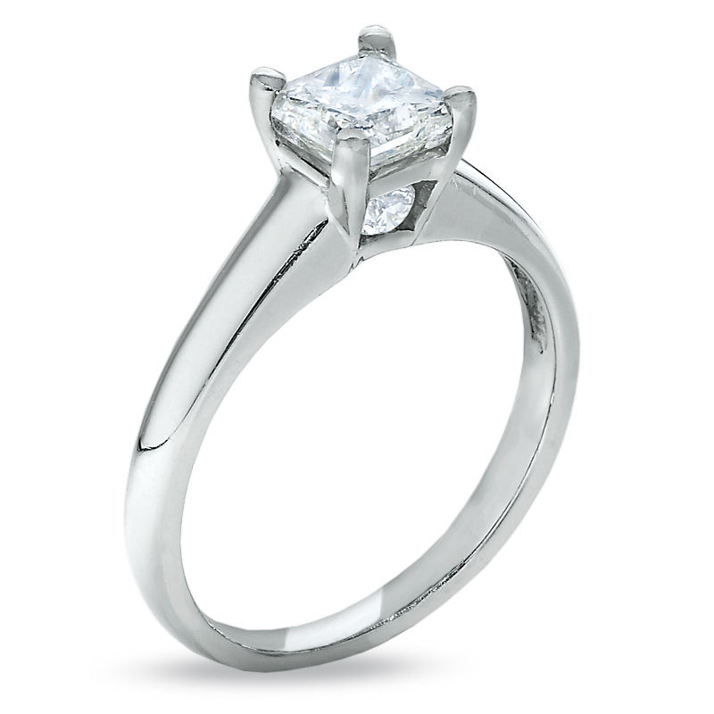 Main Image 1 of 1 CT. T.W. Certified Princess-Cut Diamond Engagement Ring in Platinum