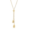 Thumbnail Image 0 of Diamond-Cut Polished Snake Lariat Necklace in 14K Gold - 17"