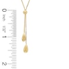 Thumbnail Image 1 of Diamond-Cut Polished Snake Lariat Necklace in 14K Gold - 17"