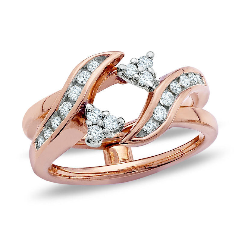 Main Image 1 of 1/3 CT. T.W. Diamond Hinged Solitaire Wrap in 14K Gold