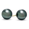 Thumbnail Image 1 of 8.0-9.0mm Tahitian Cultured Pearl Stud Earrings in 14K Gold
