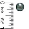 Thumbnail Image 2 of 8.0-9.0mm Tahitian Cultured Pearl Stud Earrings in 14K Gold
