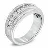 Thumbnail Image 2 of 1 CT. T.W. Diamond Milgrain Band in 14K White Gold