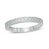 Thumbnail Image 1 of 1/4 CT. T.W. Diamond Vintage-Style Milgrain Band in 14K White Gold