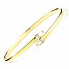 Thumbnail Image 1 of Opal Bangle in 14K Gold with Diamond Accents