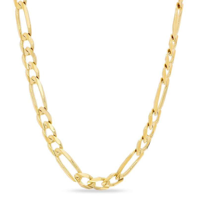 Main Image 1 of 3.3mm Figaro Chain Necklace in 14K Gold - 20&quot;