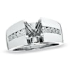 1/2 CT. T.W. Diamond Wide Band Semi Mount Engagement Ring in 14K White Gold