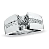 Thumbnail Image 1 of 1/2 CT. T.W. Diamond Wide Band Semi Mount Engagement Ring in 14K White Gold