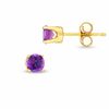 Thumbnail Image 0 of 4.0mm Amethyst Stud Earrings in 14K Gold