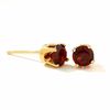 Thumbnail Image 1 of 4.0mm Garnet Stud Earrings in 14K Gold