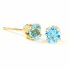 Thumbnail Image 1 of Blue Topaz Stud Earrings in 14K Gold