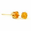 Thumbnail Image 1 of 4.0mm Citrine Stud Earrings in 14K Gold