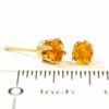 Thumbnail Image 2 of 4.0mm Citrine Stud Earrings in 14K Gold