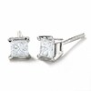 Thumbnail Image 0 of 3/8 CT. T.W. Princess-Cut Diamond Solitaire Earrings in 14K White Gold