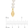 Thumbnail Image 1 of 5.0-5.5mm Round Cultured Freshwater Pearl Necklace in 14K Gold