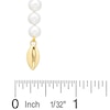 Thumbnail Image 3 of 5.0-5.5mm Round Freshwater Cultured Pearl Necklace in 14K Gold
