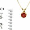 Thumbnail Image 2 of 5.0mm Garnet Pendant in 14K Gold