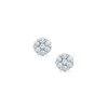 Thumbnail Image 0 of 1/4 CT. T.W. Multi-Diamond Flower Earrings in 14K White Gold