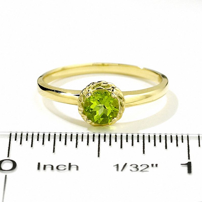 Main Image 2 of Peridot Ring in 14K Gold