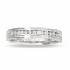 Thumbnail Image 1 of Men's 1/4 CT. T.W. Diamond Band in 14K White Gold