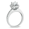 5/8 CT. T.W. Princess-Cut Diamond Frame Vintage-Style Engagement Ring in 14K White Gold