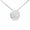 Thumbnail Image 0 of 1/4 CT. T.W. Endless Diamonds® Bezel Pendant in 14K White Gold