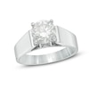 Thumbnail Image 0 of 1-1/2 CT. Diamond Solitaire Engagement Wide Band in 14K White Gold