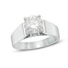 Thumbnail Image 1 of 1-1/2 CT. Diamond Solitaire Engagement Wide Band in 14K White Gold