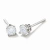 1/4 CT. T.W. Diamond Solitaire Earrings in 14K White Gold