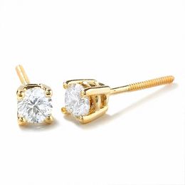 1/3 CT. T.W. Diamond Solitaire Earrings in 14K Gold