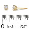 Thumbnail Image 1 of 1/3 CT. T.W. Diamond Solitaire Earrings in 14K Gold