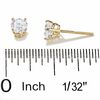 Thumbnail Image 1 of 3/4 CT. T.W. Diamond Solitaire Earrings in 14K Gold