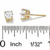 Thumbnail Image 1 of 1 CT. T.W. Diamond Solitaire Earrings in 14K Gold