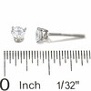 1/2 CT. T.W. Colourless Diamond Solitaire Earrings in 14K White Gold